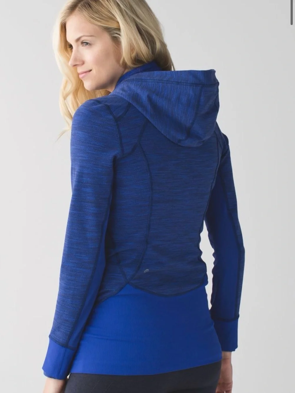 Lululemon Daily Practice Jacket Diamond Jacquard Space Dye Sapphire Blue Naval ✨